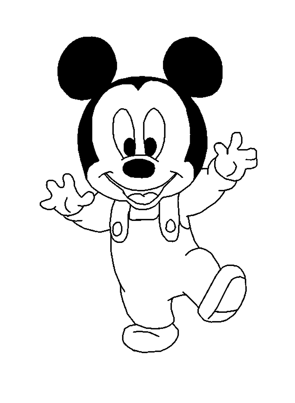 Coloriage Bébé Mickey Disney À Imprimer Sur Coloriages intérieur Coloriage Mickey A Imprimer