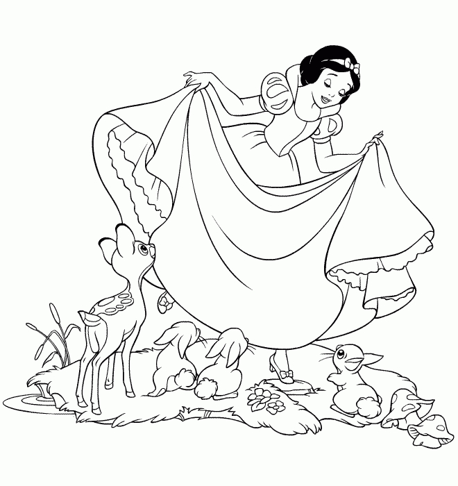 Coloriage Blanche Neige À Imprimer Pour Les Enfants – Cp04375 pour Coloriage Blanche Neige A Imprimer Gratuit