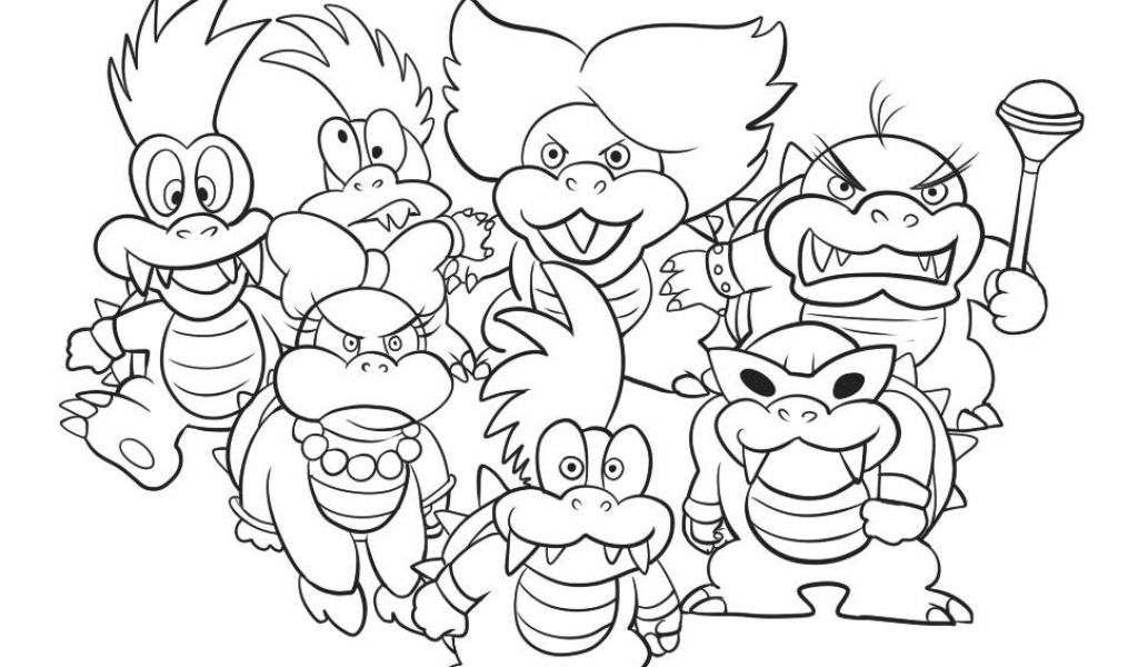 Coloriage Bowser Mario Bowser Jr Drawing At Getdrawings pour Coloriage Bowser