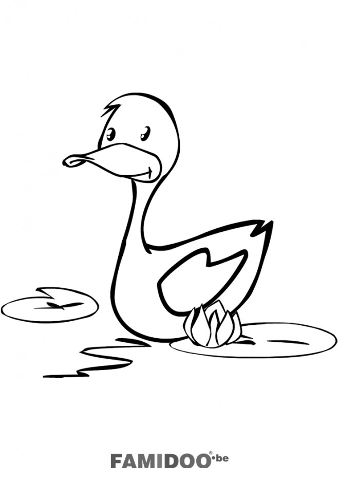 Coloriage Canards Sur L'Eau Vecteur Dessin Gratuit À Imprimer intérieur Coloriage A L Eau