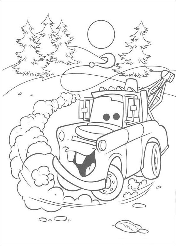 Coloriage Cars 6 – Momes avec Image De Dessin Animé A Colorier