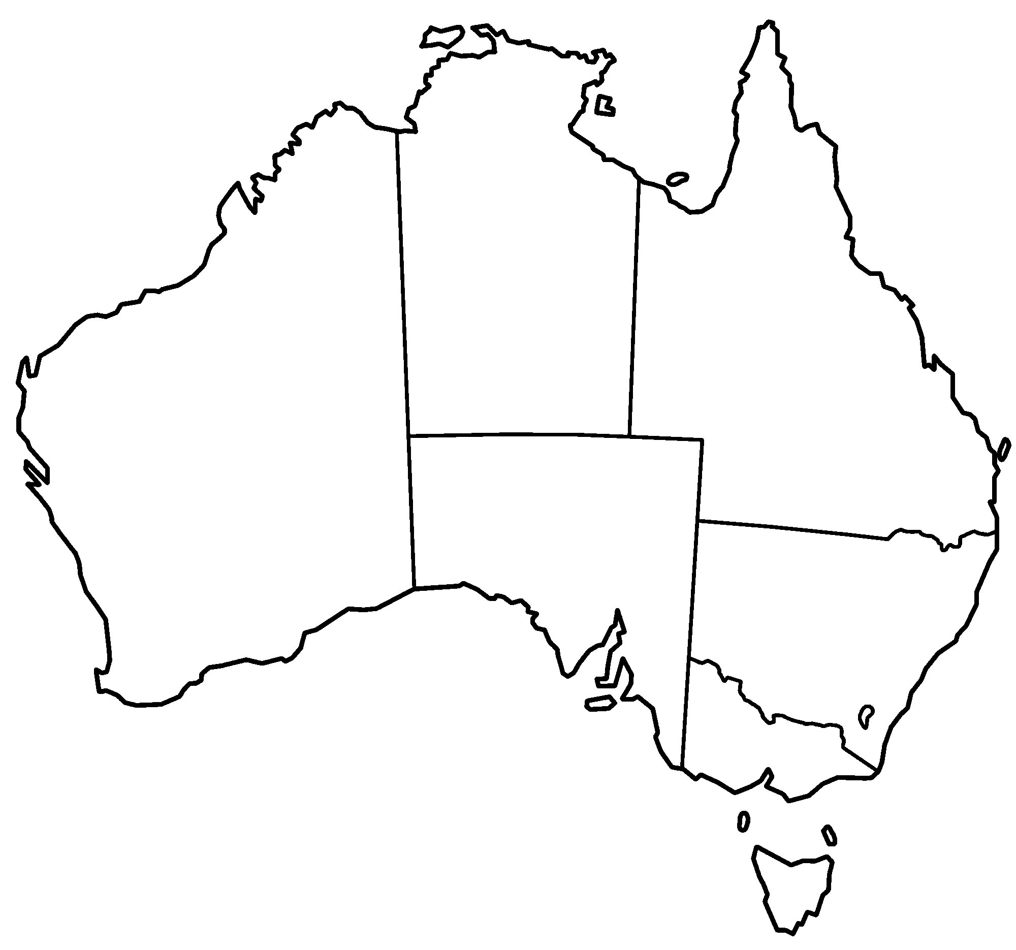 Coloriage Carte Australie Vierge À Imprimer dedans Drapeau Australie À Colorier