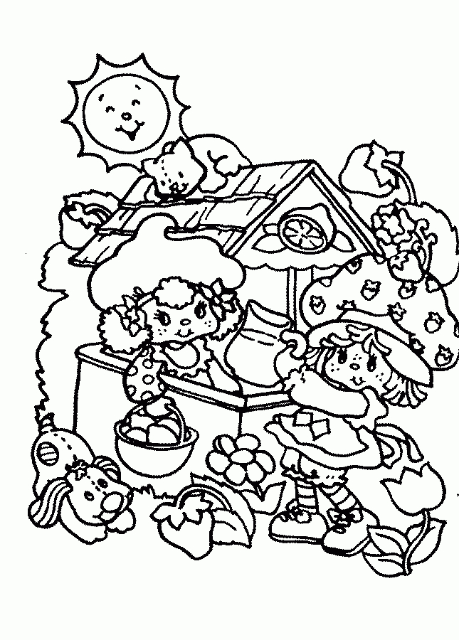 Coloriage Charlotte Aux Fraises A Imprimer intérieur Coloriage Charlotte Au Fraise