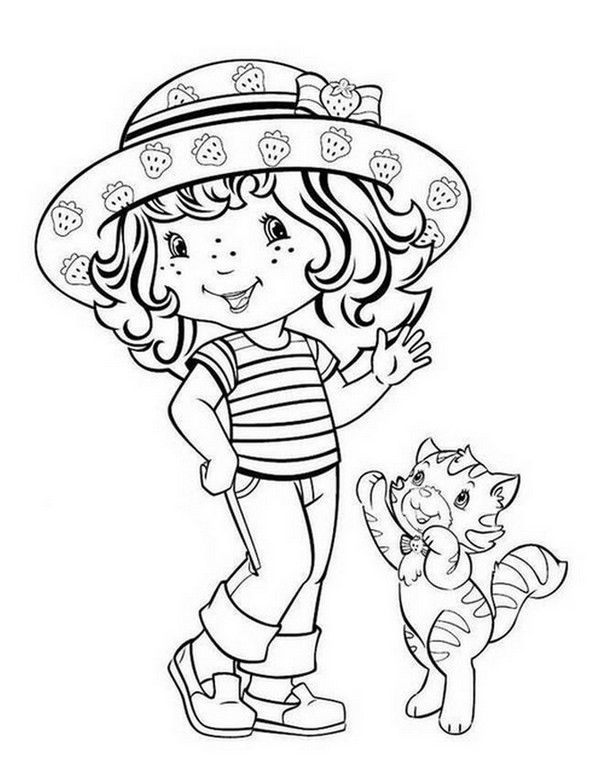 Coloriage Charlotte Aux Fraises Et Pralinette à Coloriage Charlotte Au Fraise