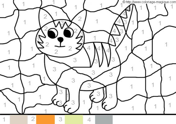Coloriage Chat Arc En Ciel encequiconcerne Coloriage Magique Addition Maternelle