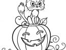 Coloriage Chat Sur Une Citrouille D'Halloween En Ligne concernant Coloriage Halloween À Imprimer Gratuit