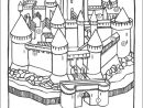 Coloriage Château Numéroté Dessin Gratuit À Imprimer pour Dessin Chateau Moyen Age