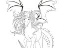 Coloriage Cheval-Dragon Fantastique (Avec Images destiné Coloriage Cheval