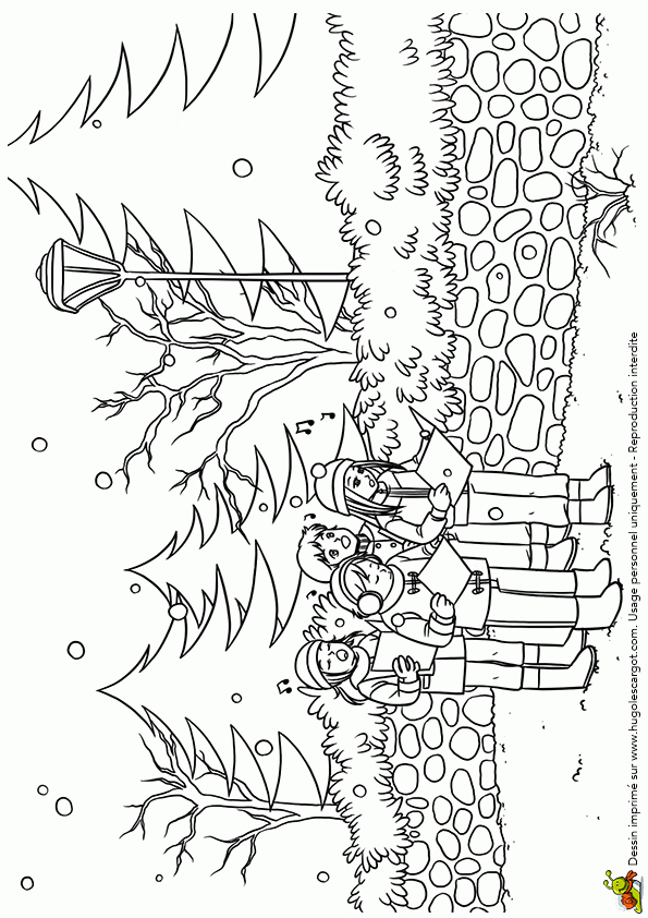 Coloriage Chorale De Noël intérieur Coloriage Noe