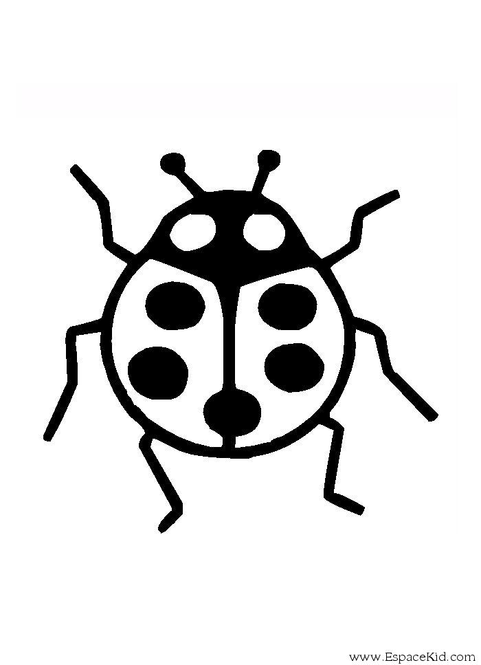 Coloriage Coccinelle À Imprimer Dans Les Coloriages concernant Coccinelle À Colorier
