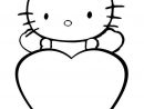 Coloriage Coeur Hello Kitty Dessiné Par Nounoudunord concernant Coloriage À Imprimer De Coeur