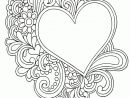 Coloriage Coeur Mandala Et Amour | Coloriage Coeur intérieur Dessin A Imprimer Coeur