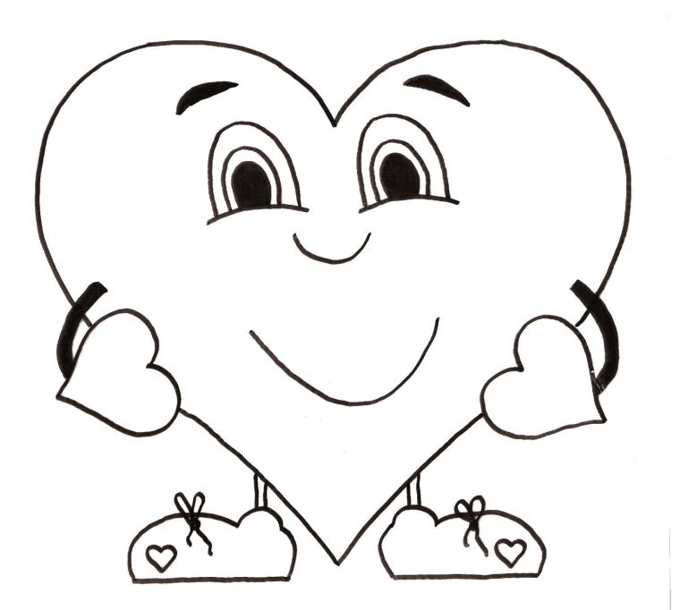 Coloriage Coeur serapportantà Coloriage Coeur À Imprimer Gratuit