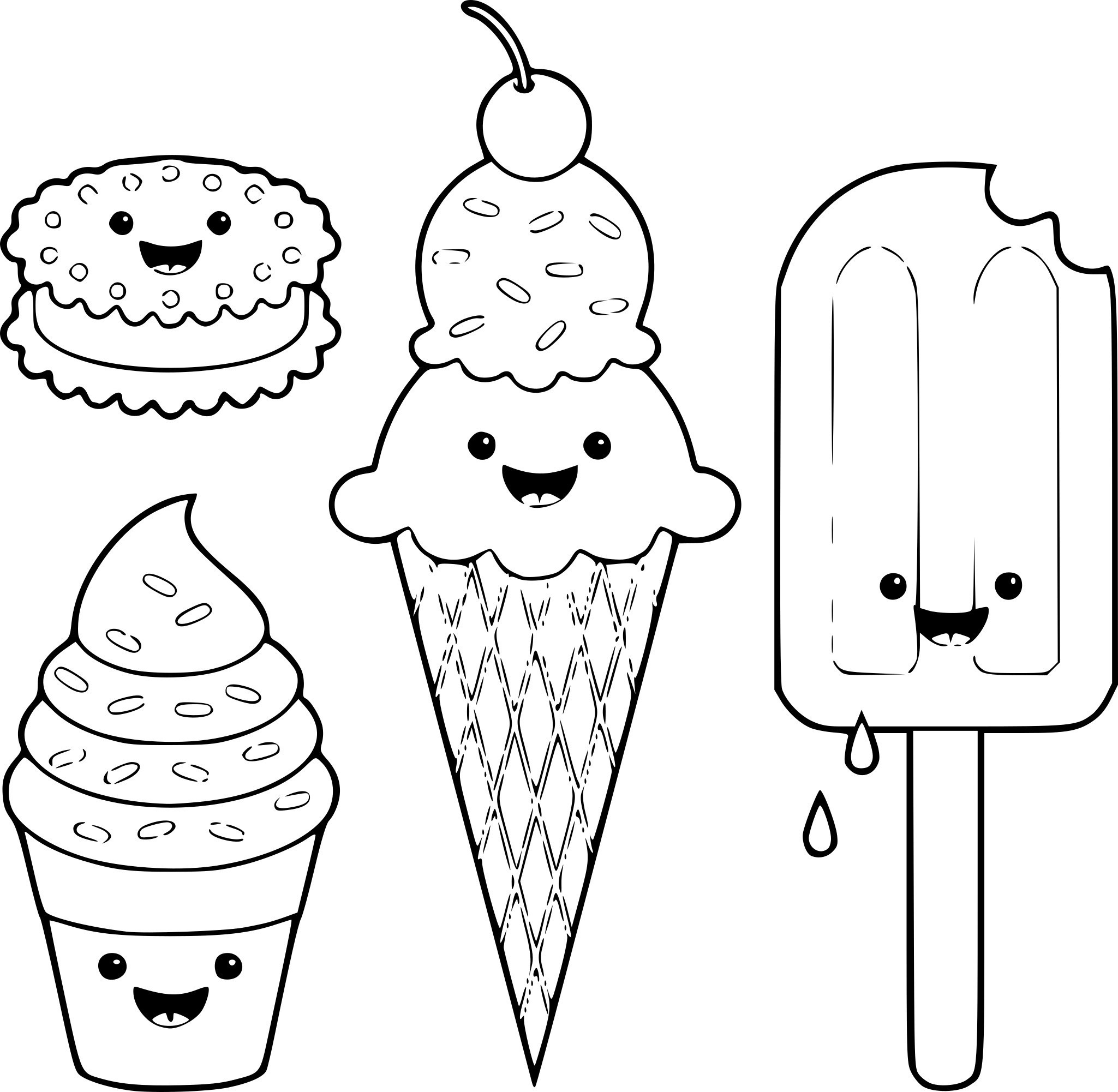 Coloriage Cornet De Glace A Imprimer - Jobstips concernant Coloriage Glaces A Imprimer