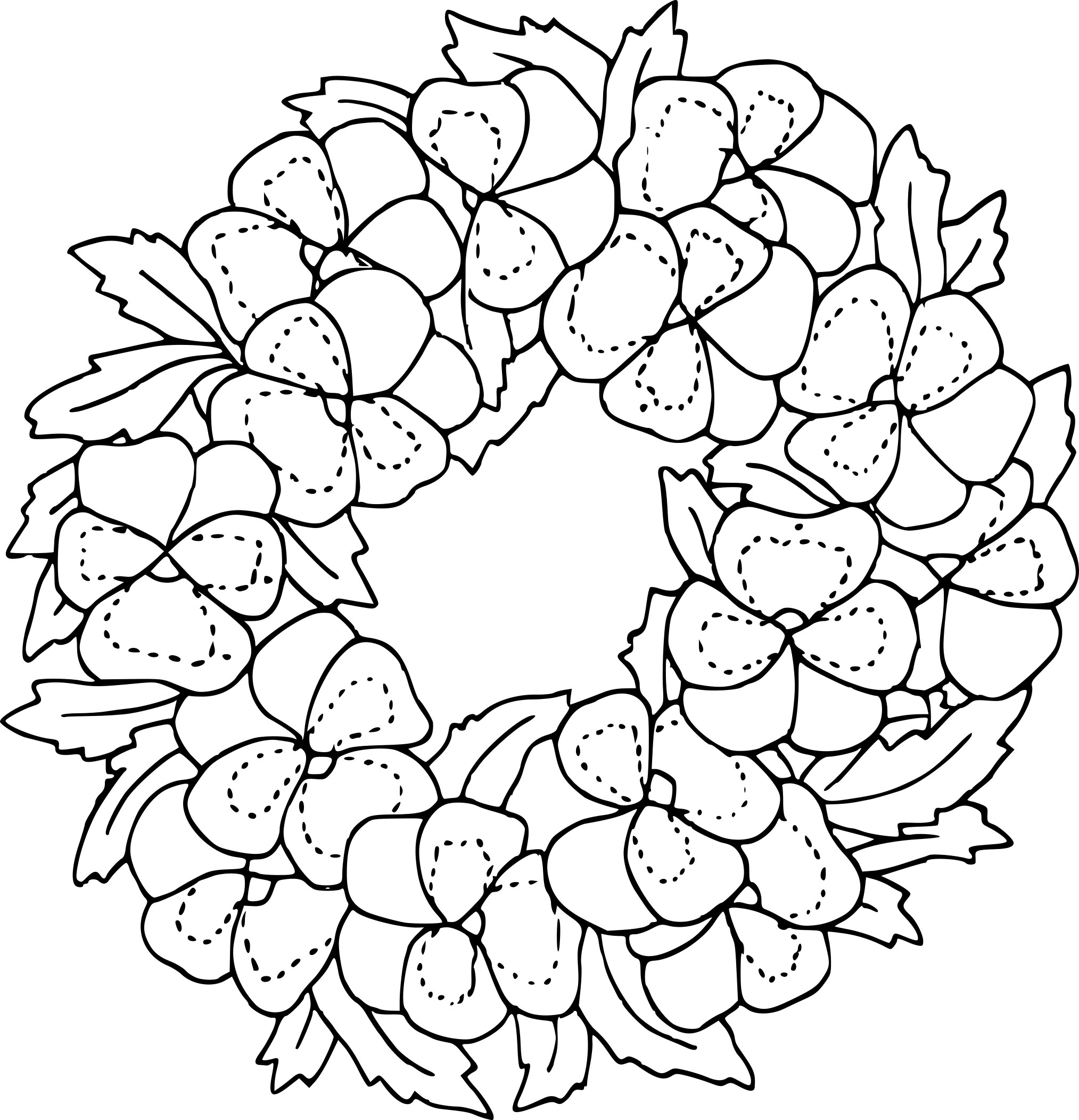 Coloriage Couronne De Fleur À Imprimer Sur Coloriages serapportantà Coloriage Bouquet De Fleurs A Imprimer