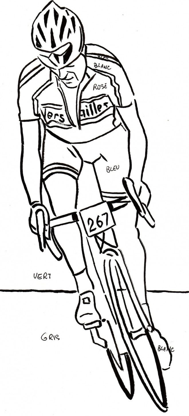 Coloriage Cyclisme Au Crayon Dessin Gratuit À Imprimer pour Coloriage De Perroquet A Imprimer Gratuit