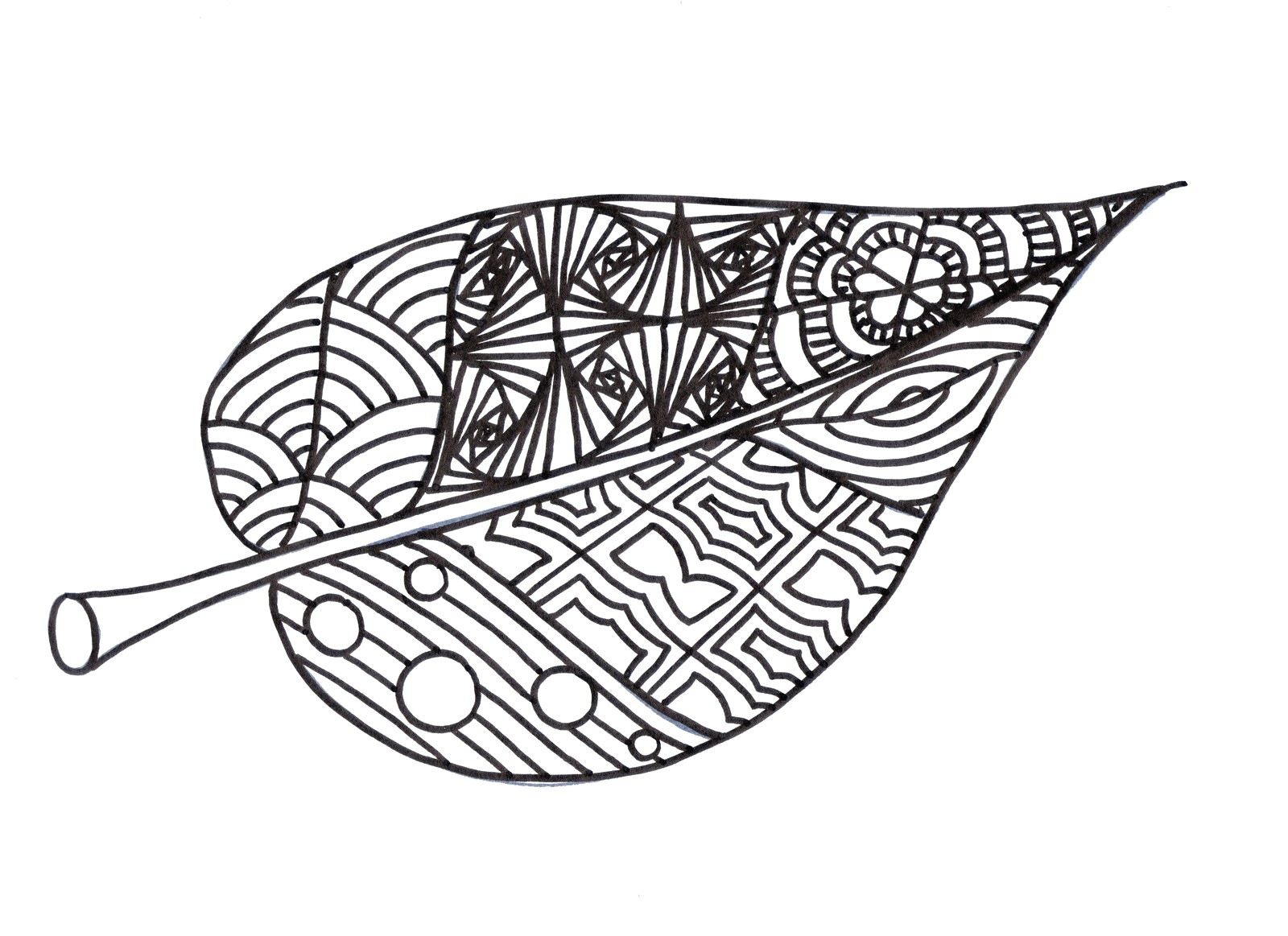 Dessin D Une Feuille - GreatestColoringBook.com