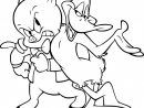 Coloriage Daffy Duck Et Porky Pig À Imprimer pour Coloriage Simpson A Imprimer Gratuit