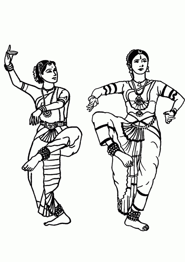 Coloriage Danse De L'Inde tout Coloriage De Danseuse Classique A Imprimer