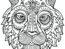 Coloriage De Animaux Tete De Tigre À Imprimer - Artherapie.ca pour Mandala Animaux À Imprimer Gratuit