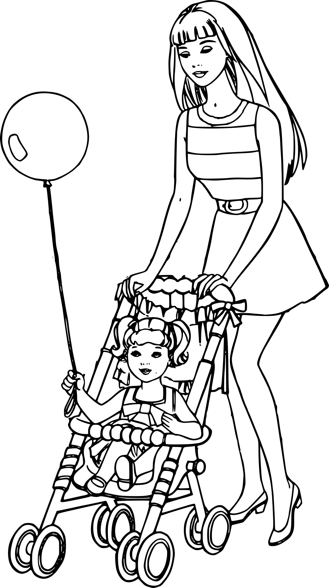 Coloriage De Barbie Bébé À Imprimer Sur Coloriage De pour Dessin De Barbie A Imprimer