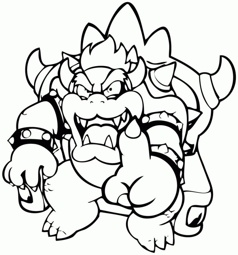 Coloriage De Bowser Sur Jeu-De-Mario à Dessin À Imprimer Mario Coloriage De Bowser Sur Jeu-De-Mario à Dessin À Imprimer Mario