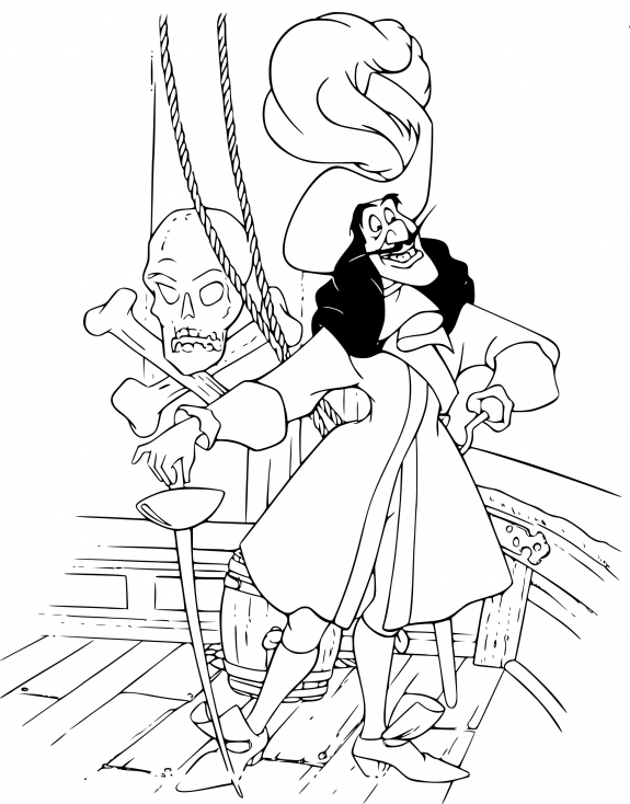 Coloriage De Capitaine Crochet À Imprimer Sur Coloriage De à Coloriage Capitaine Crochet A Imprimer Gratuit