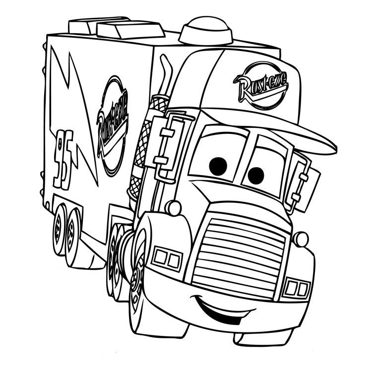 Coloriage De Cars | Cars Coloriage, Coloriage avec Coloriage Camion A Imprimer