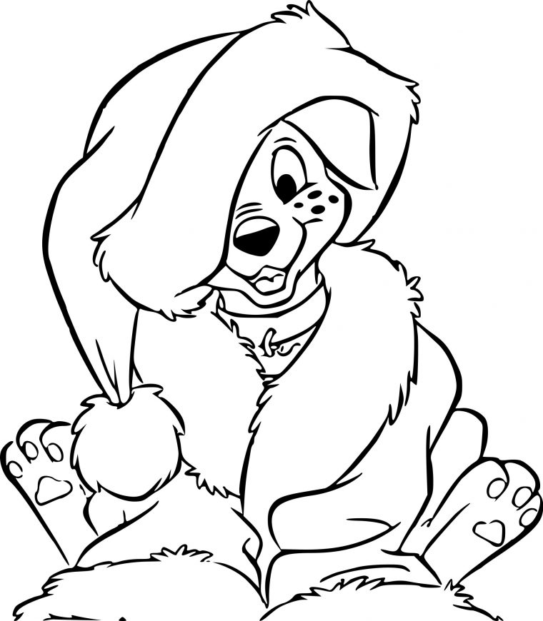 Coloriage De Chien De Noel | Imprimer Et Obtenir Une serapportantà Coloriage Chien A Imprimer Gratuit
