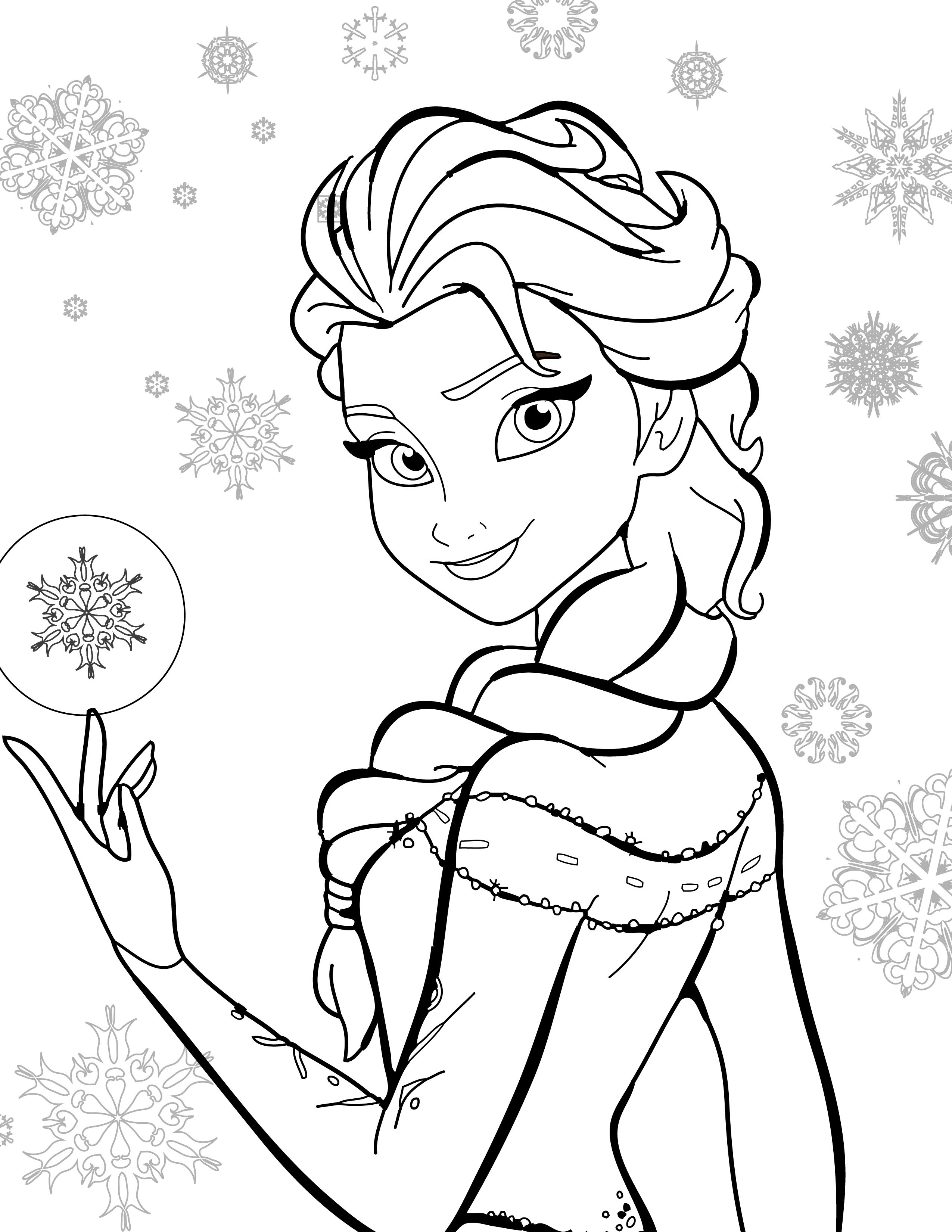 Coloriage De Disney Gratuit, Elsa Frozen (Avec Images) | Coloriage Elsa, Coloriage Reine Des dedans Coloriage Mandala Disney À Imprimer Gratuit