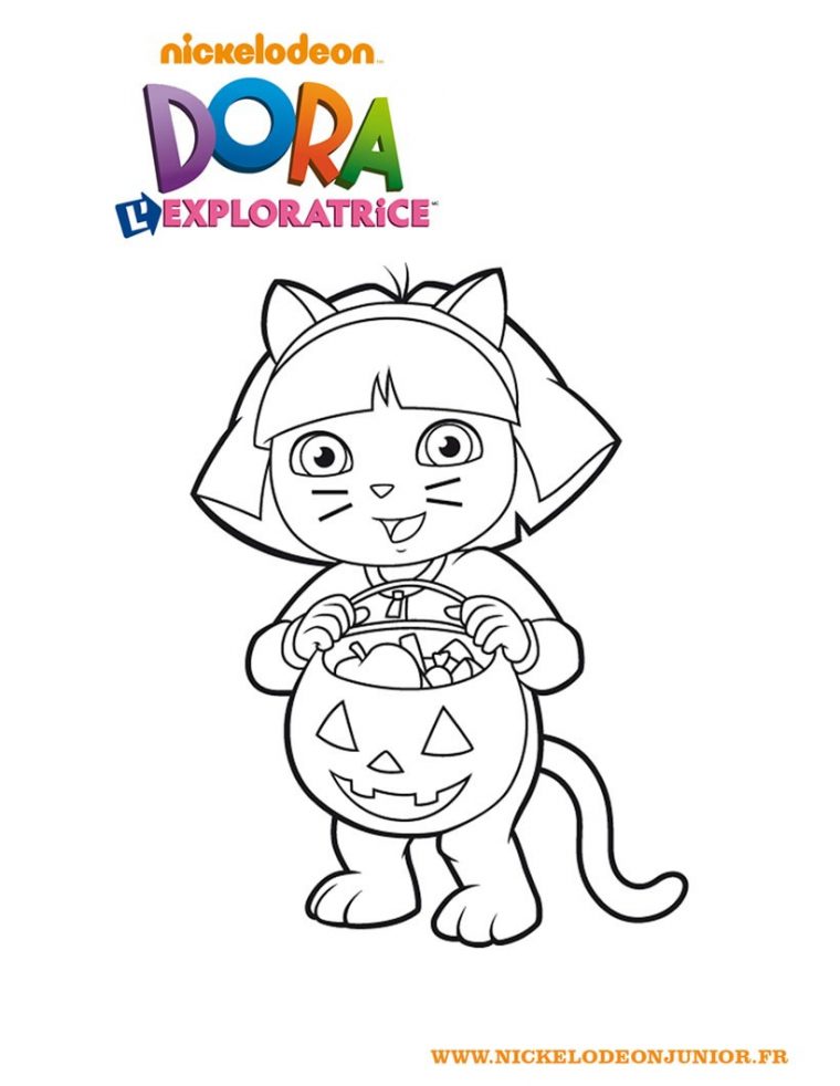 Coloriage De Dora | My Blog destiné Coloriage Dora À Imprimer