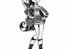 Coloriage De Monster High, Clawdeen Wolf Et Sa Tenue Retro avec Dessin Monster High A Imprimer