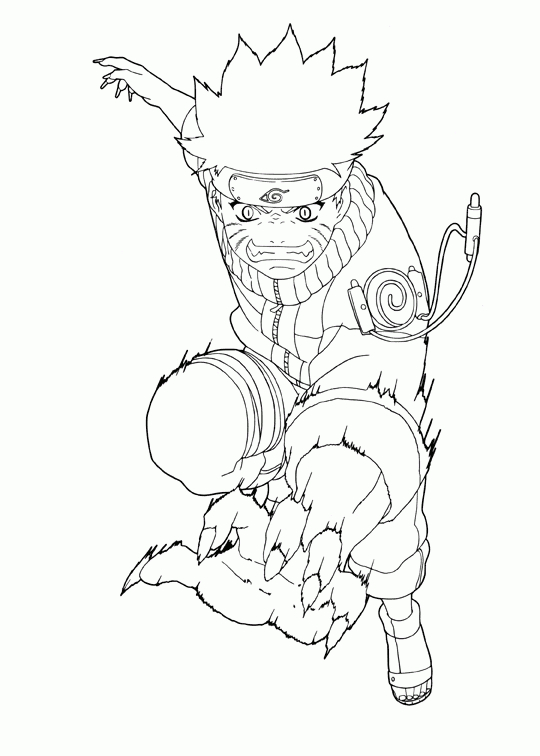 Coloriage De Naruto avec Dessin A Imprimer De Naruto