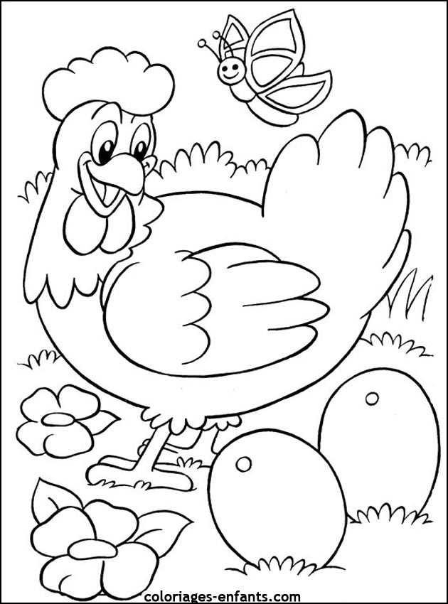 Coloriage De Pâques À Imprimer Sur Coloriages-Enfants intérieur Coloriage De Paques À Imprimer