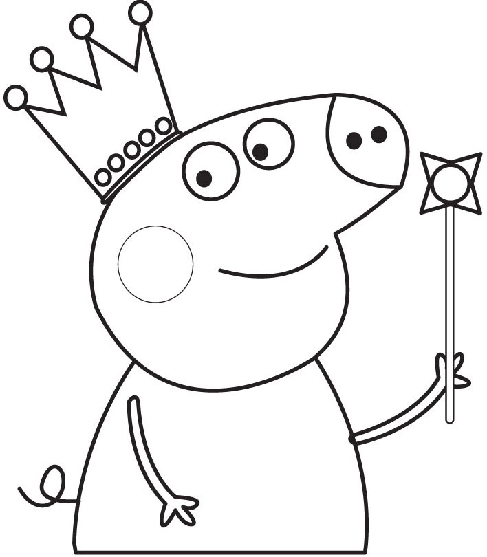 Coloriage De Peppa Pig encequiconcerne Coloriage Peppa Pig