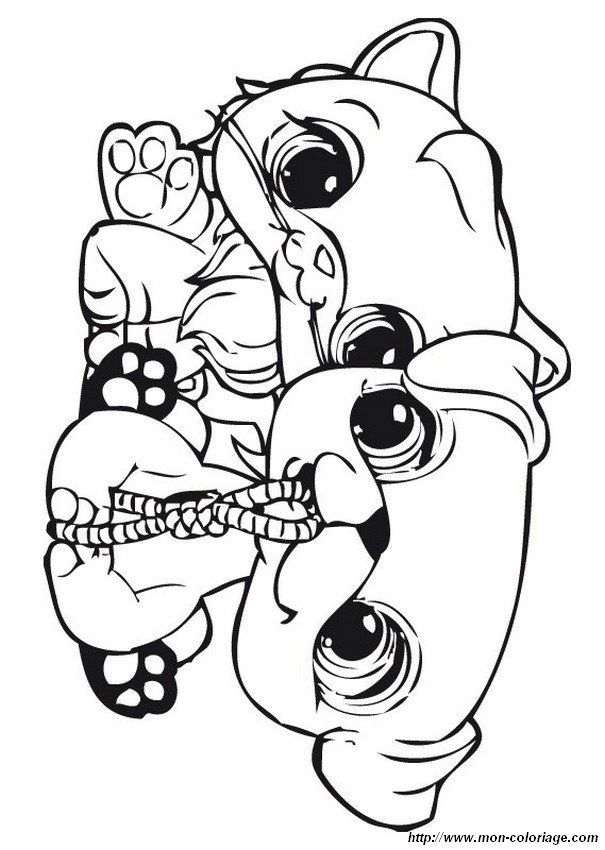 Coloriage De Petshop, Dessin Des Bons Amis Petshop À Colorier avec Coloriage Petshop À Imprimer