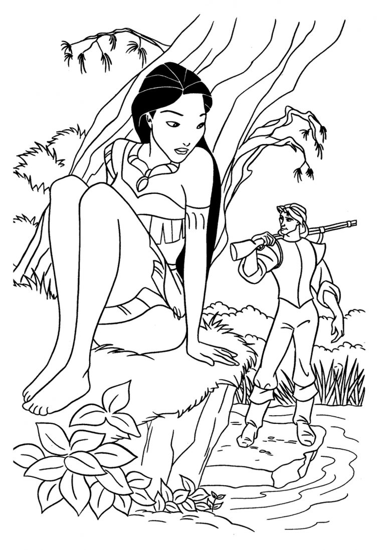 Coloriage De Pocahontas À Imprimer – Coloriage Pocahontas encequiconcerne Dessins Acolorier