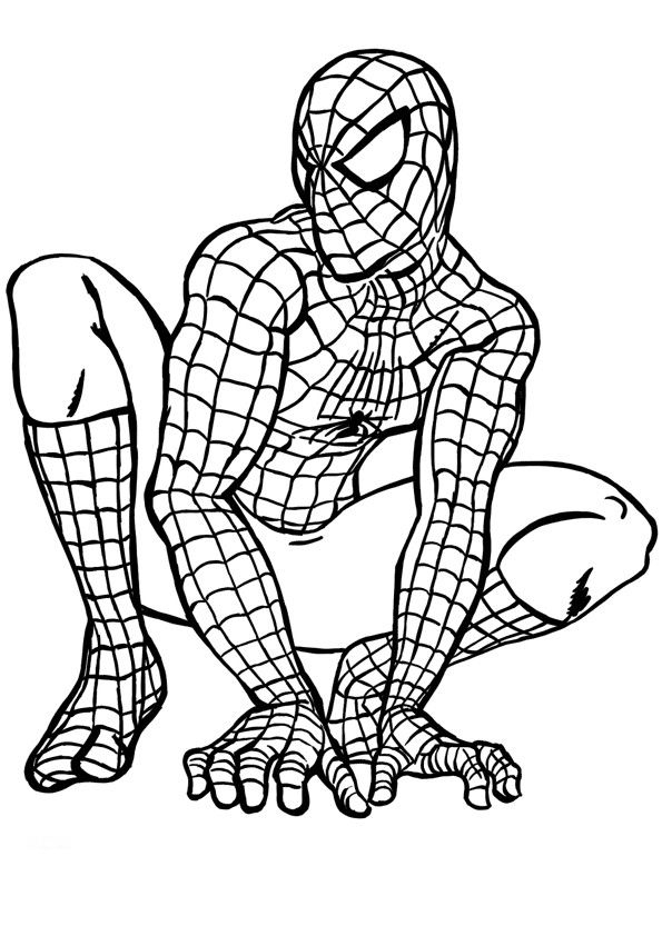 Coloriage De Spiderman #4 à Coloriage De Spiderman