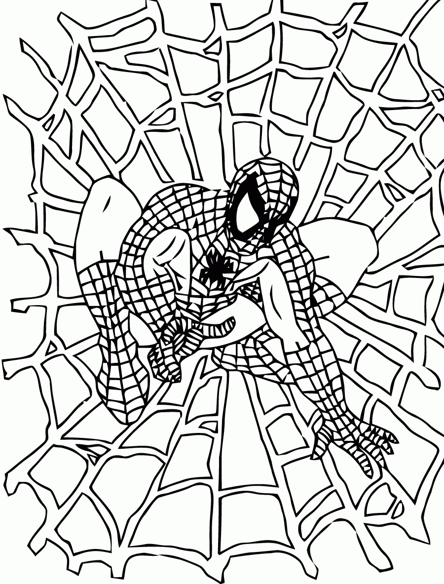 Coloriage De Spiderman À Telecharger Gratuitement concernant Telecharger Des Coloriage