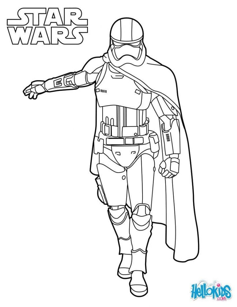 Coloriage De Star Wars Du Capitaine Phasma Dans Le Reveil concernant Dessin A Colorier Star Wars Gratuit