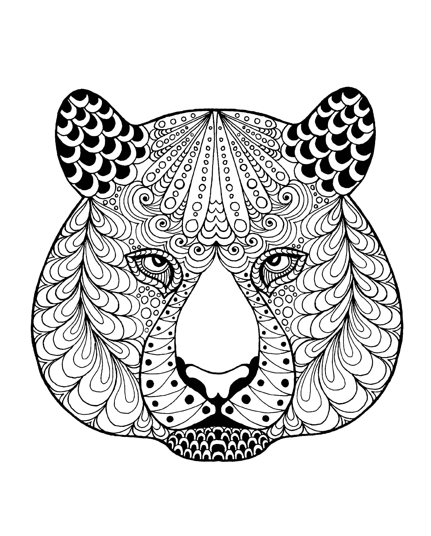 Coloriage De Tigre À Telecharger Gratuitement - Coloriage concernant Telecharger Des Coloriage