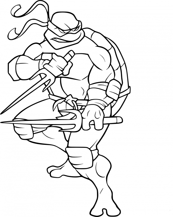 Coloriage De Tortue Ninja Raphael À Imprimer Sur Coloriage concernant Coloriage Tortue Ninja Michelangelo