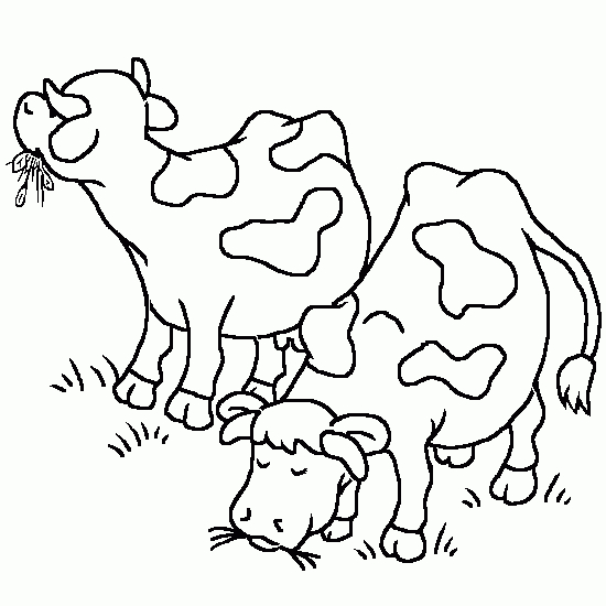 Coloriage De Vaches – Coloriages D'Animaux À Imprimer à Coloriage D Animaux De Vache