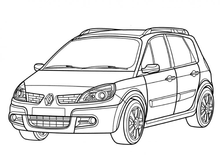 Coloriage De Voiture Renault | Haut Coloriage Hd-Images Et encequiconcerne Dessins Voitures À Imprimer