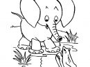 Coloriage D'Éléphant À Imprimer Gratuitement - Coloriage D destiné Dessin Pour Enfant