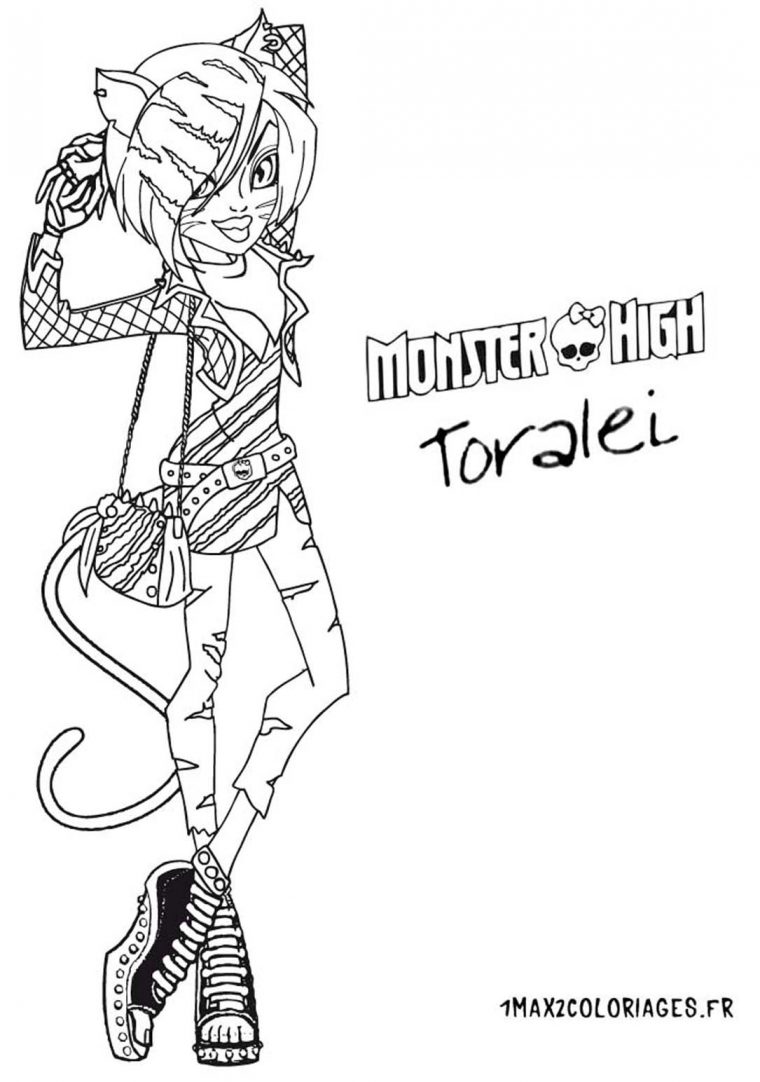 Coloriage Des Personnages De Monster High - Nouvelle serapportantà Coloriage Gratuit Monster High À Imprimer