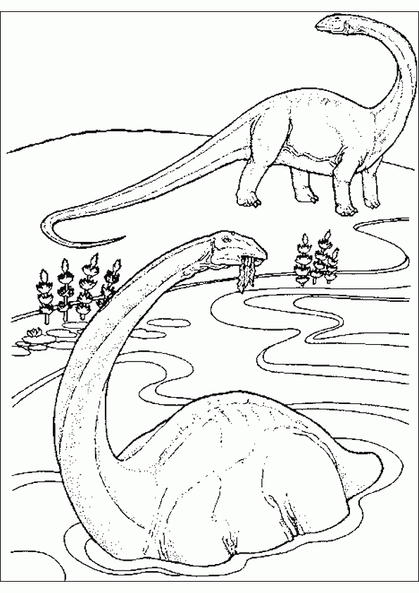 Coloriage Dinosaure Diplodocus pour Coloriage De Dinosaure Gratuit