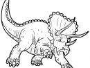 Coloriage Dinosaure Triceratops - 1001 Animaux serapportantà Dessin À Colorier Dinosaure