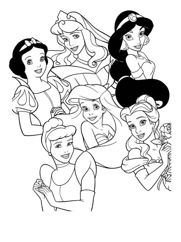Coloriage Disney À Colorier - Dessin À Imprimer concernant Dessin À Imprimer Princesse Disney