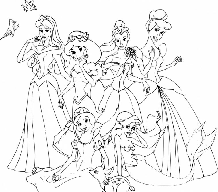 Coloriage Disney Princesse À Imprimer Sur Coloriages pour Coloriage Princesse Disney